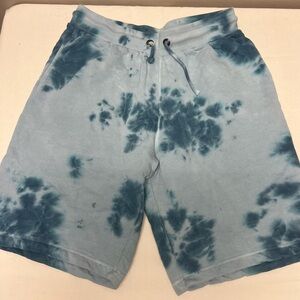 Russell Athletic Cotton, Blue Tie-Dye Shorts. Size L.